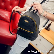 Girl12Queen Fashion Faux Leather Mini Backpack Girls Travel Handbag School Rucksack Bag